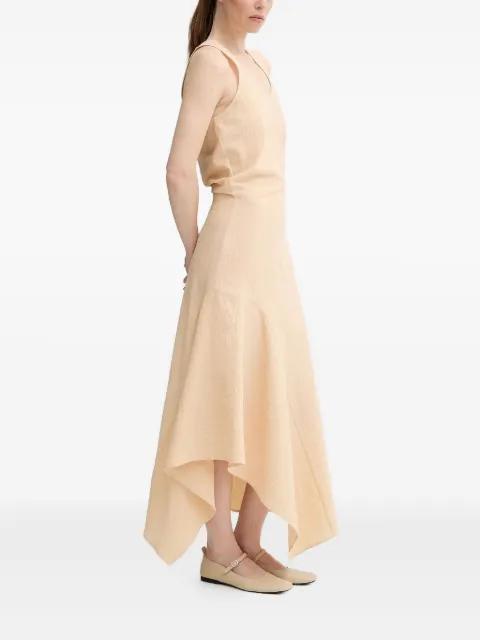 scoop-neck asymmetric day dress by AERON
