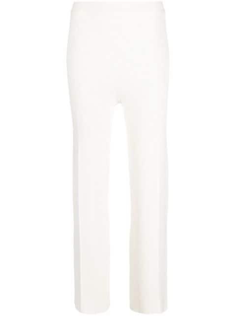 straight-leg rib-knit trousers by AERON
