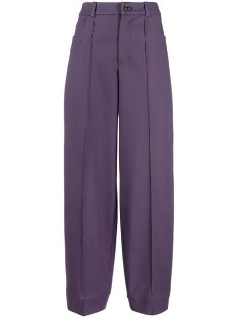 tapered-leg wool trousers by AERON