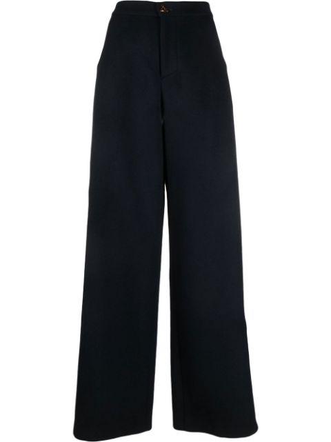 wide-leg wool trousers by AERON