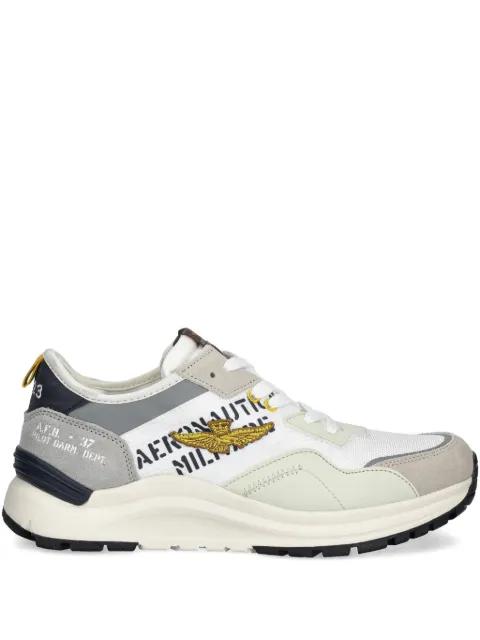 embroidered-logo lace-up sneakers by AERONAUTICA MILITARE