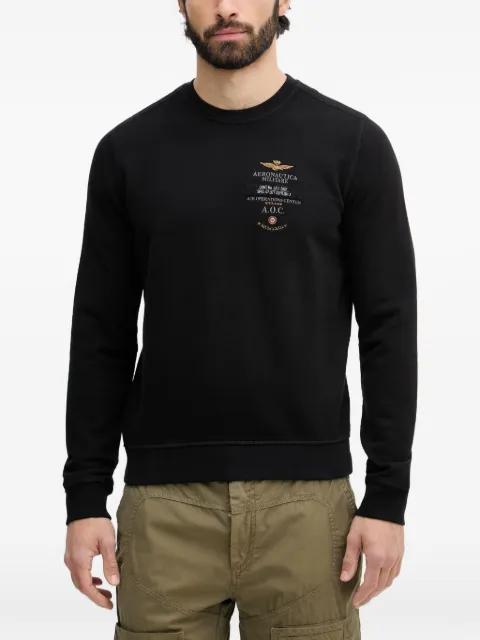 embroidered logo-patch sweater by AERONAUTICA MILITARE