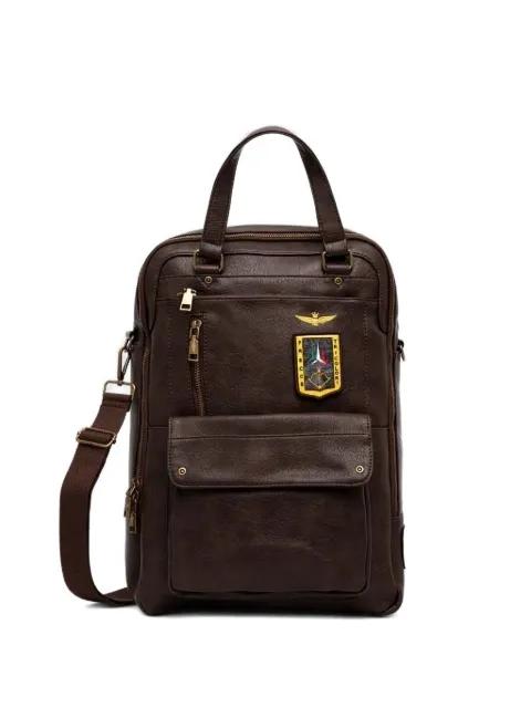 patch top-handle backpack by AERONAUTICA MILITARE