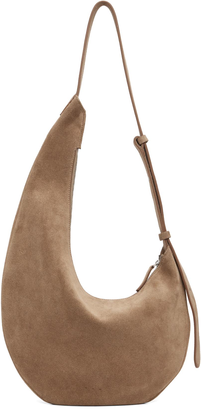 Beige Lune Bag by AESTHER EKME