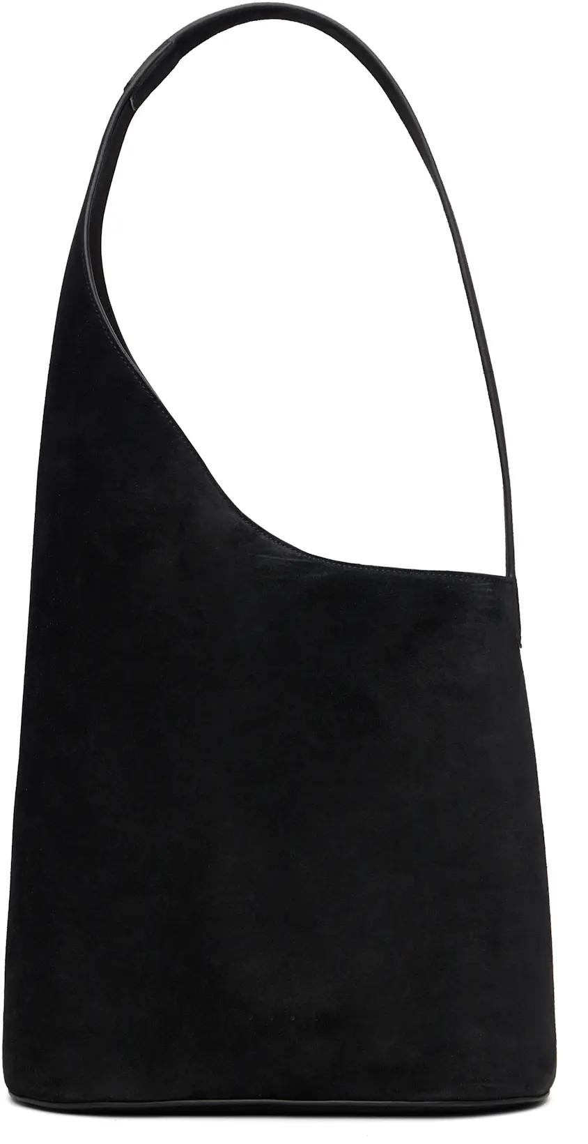 Black Demi Lune Tote by AESTHER EKME