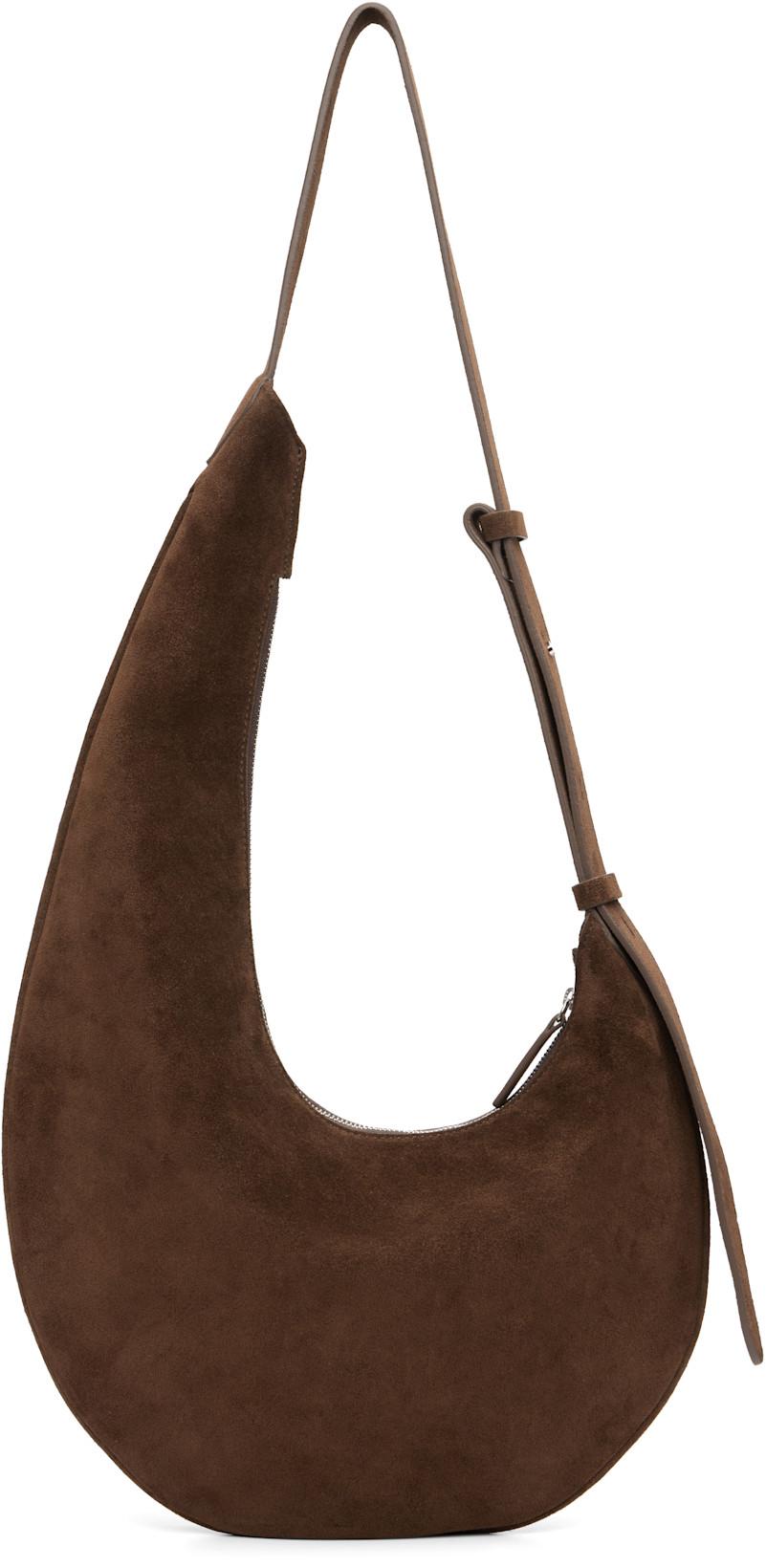 Brown Lune Bag by AESTHER EKME