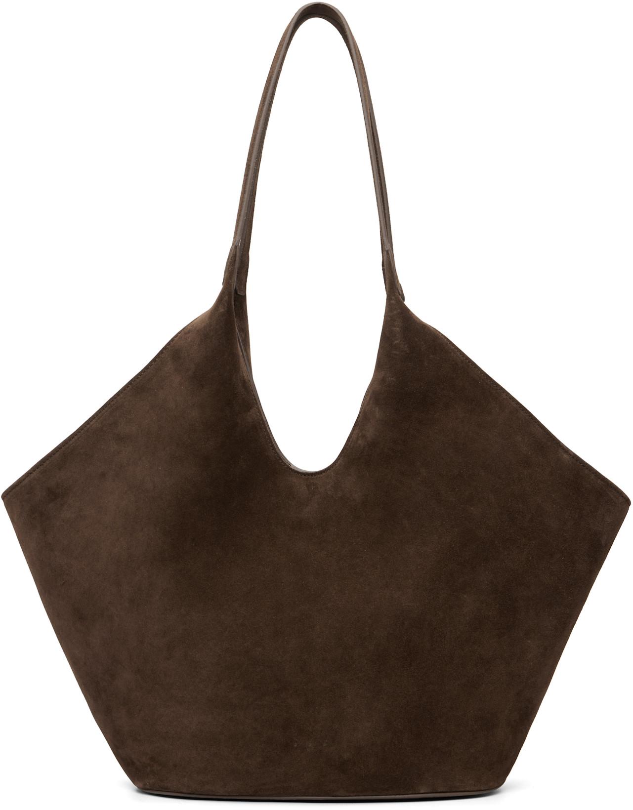 Brown Phantom Tote by AESTHER EKME