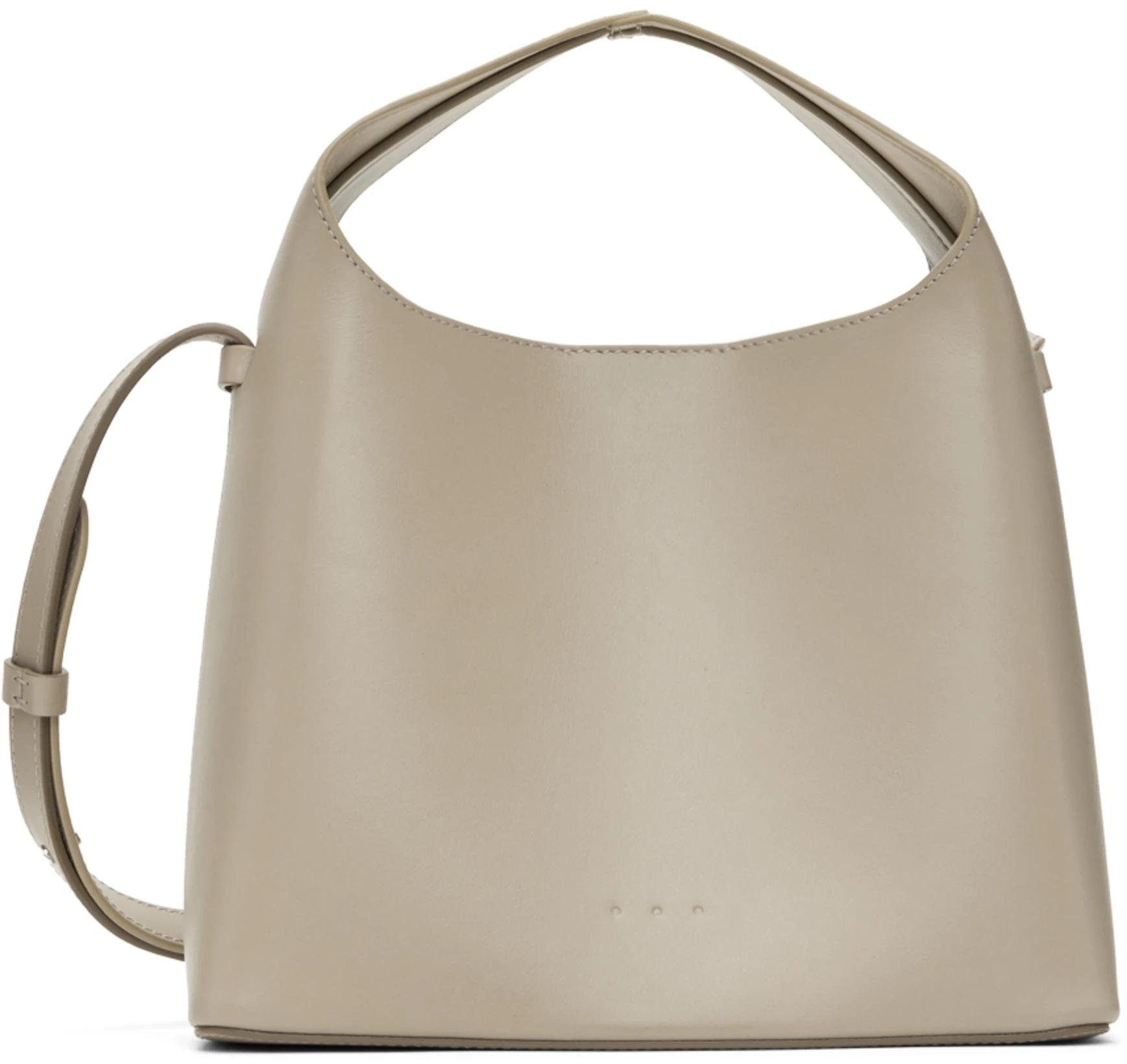 Taupe Mini Sac Shoulder Bag by AESTHER EKME