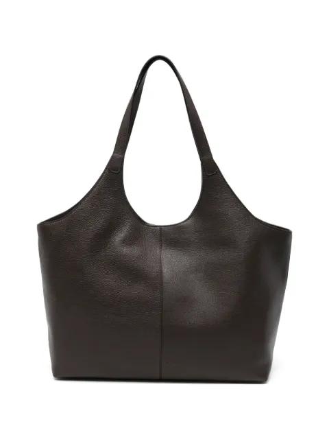 extra large Cabas Supple grainy leather tote bag by AESTHER EKME