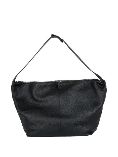 grained leather shoulder bag by AESTHER EKME