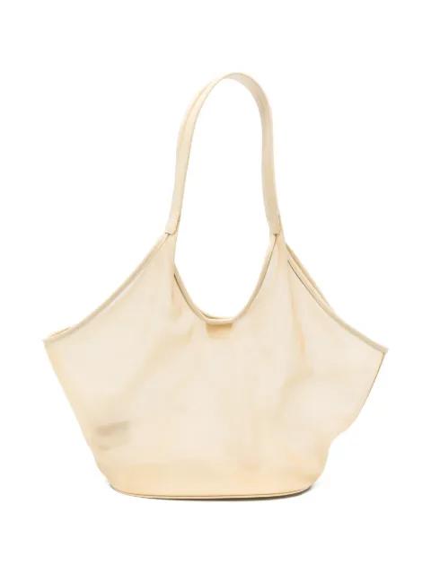 large Phantom mesh leather-trim tote bag by AESTHER EKME