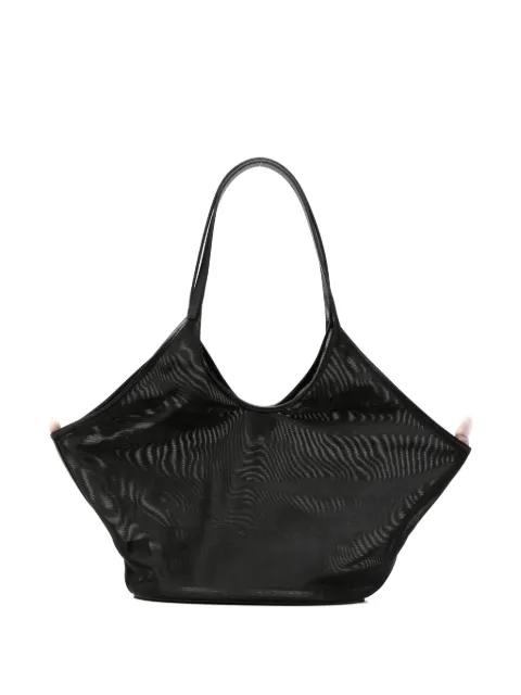 large Phanton mesh leather-trim tote bag by AESTHER EKME
