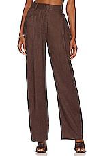 AEXAE Linen Trouser in Brown by AEXAE