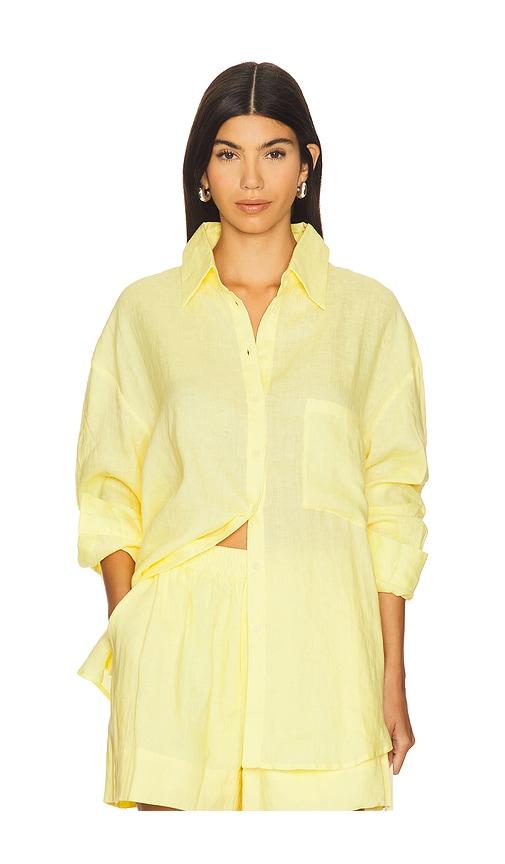 AEXAE Linen Woven Shirt in Yellow by AEXAE