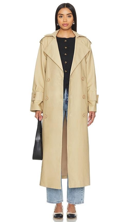 AEXAE Trench Coat in Beige by AEXAE
