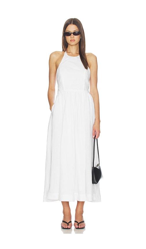 AEXAE x REVOLVE Linen Doll Maxi Dress in White by AEXAE