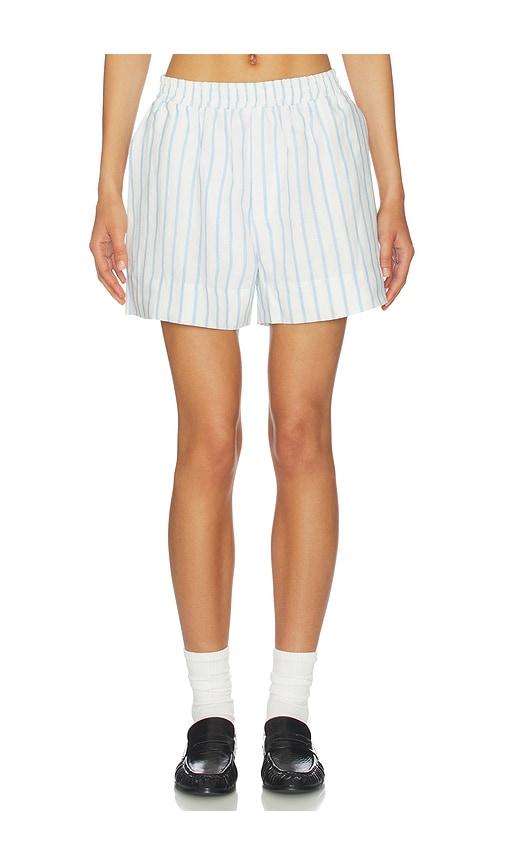 AEXAE x REVOLVE Linen Waistband Short in White by AEXAE