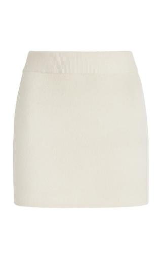 Aexae - Cashmere Mini Skirt - Ivory - S - Moda Operandi by AEXAE