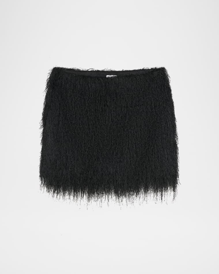 Fringe Mini Skirt by AEXAE
