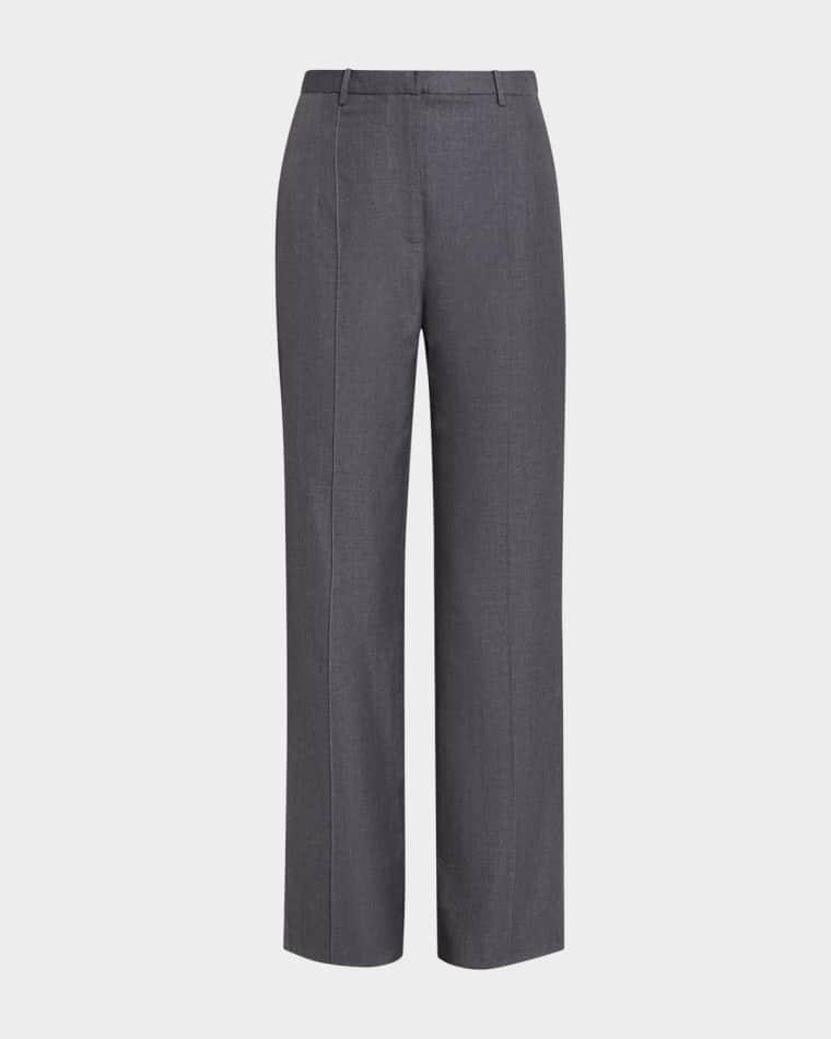 Pleated Twill Trousers by AEXAE