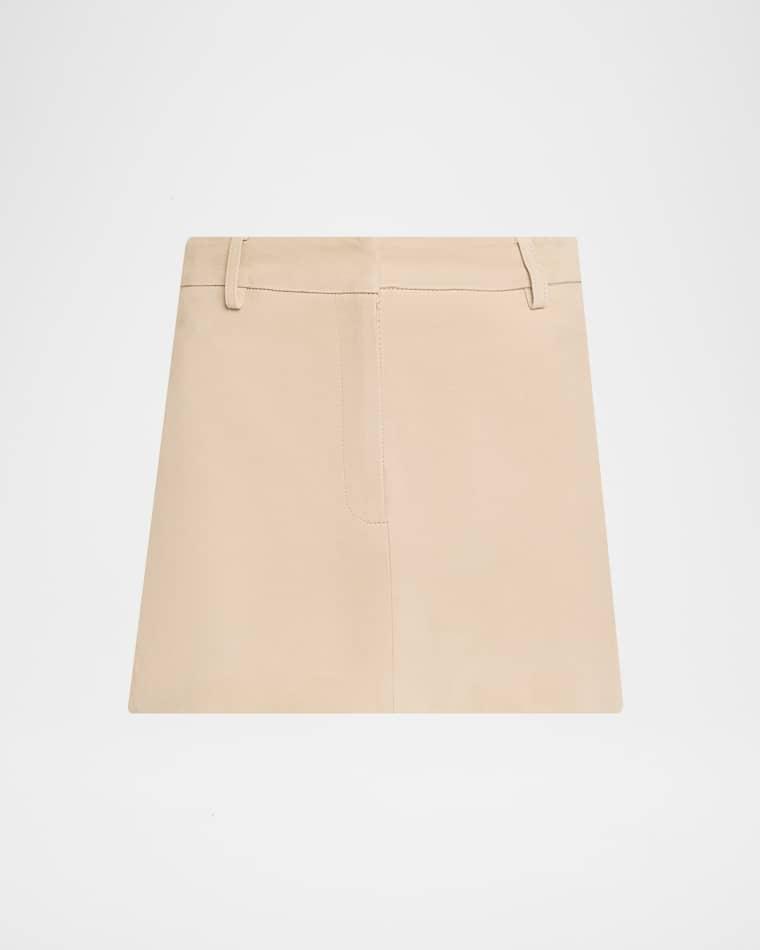 Suede Mini Skirt by AEXAE