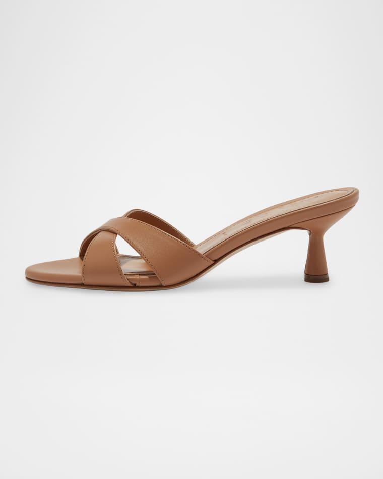 55mm Vero Nappa Leather Slide Sandals by AEYDE