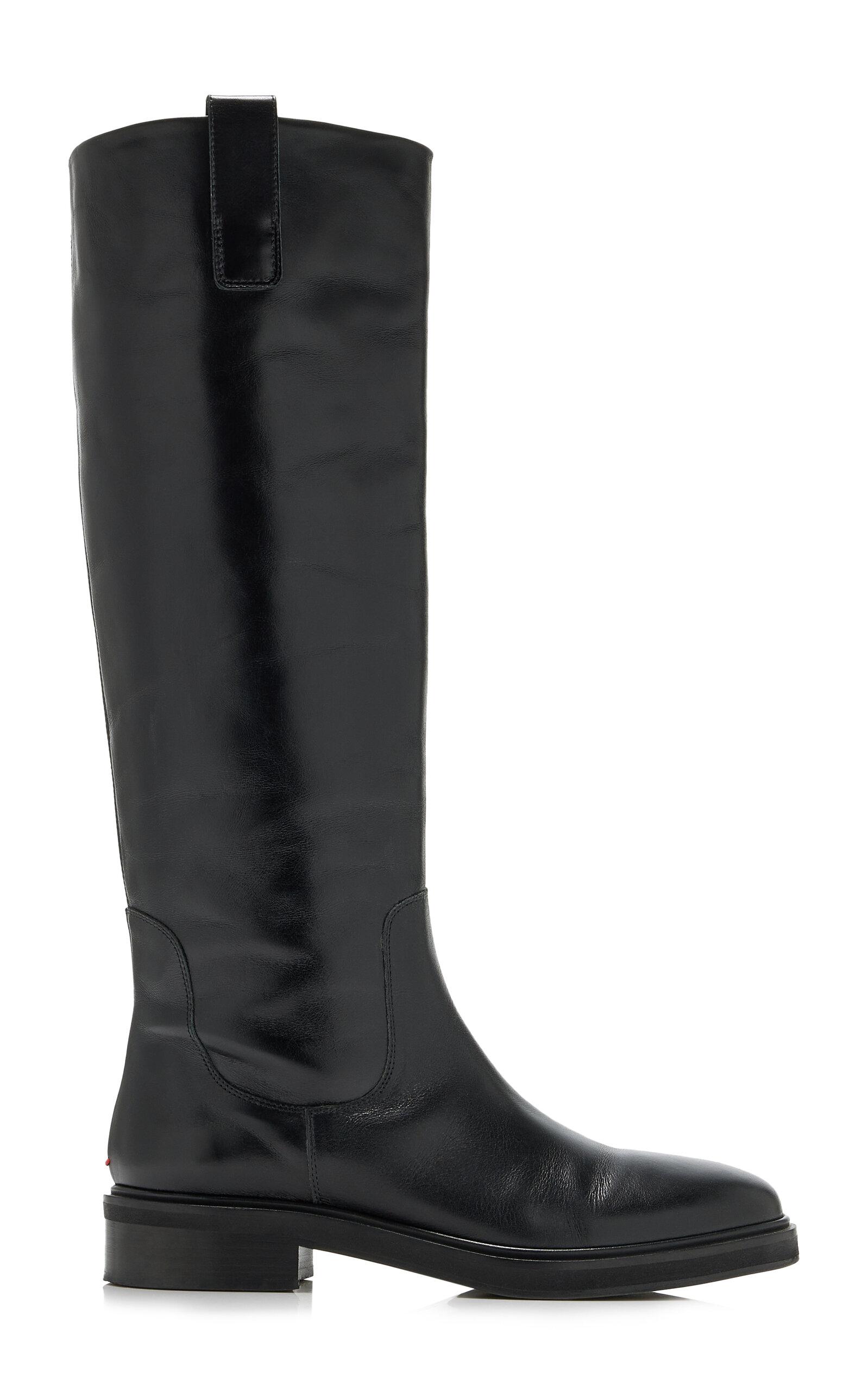 Aeyde - Henry Leather Knee Boots - Black - - Moda Operandi by AEYDE