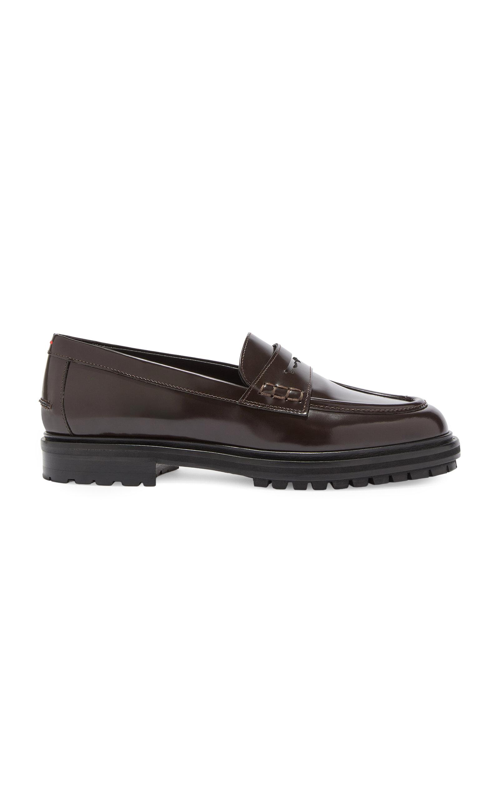 Aeyde Leon Leather Loafers - Moda Operandi by AEYDE