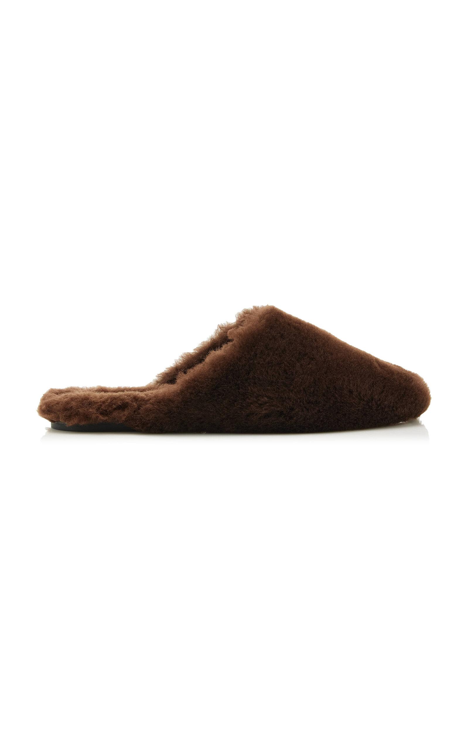 Aeyde Rega Shearling Mules - Moda Operandi by AEYDE