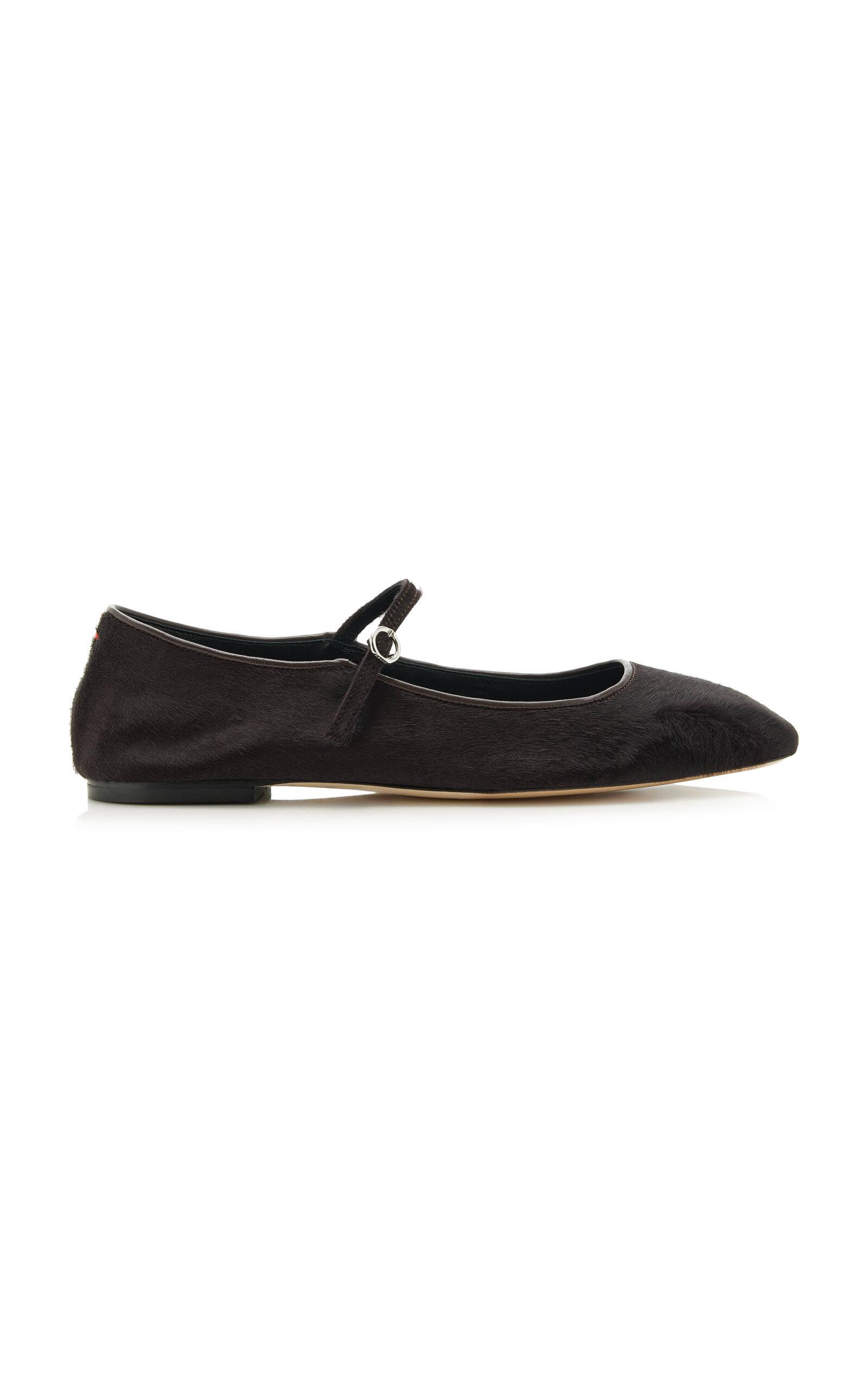 Aeyde Uma Ponyhair Mary-Jane Flats - Moda Operandi by AEYDE