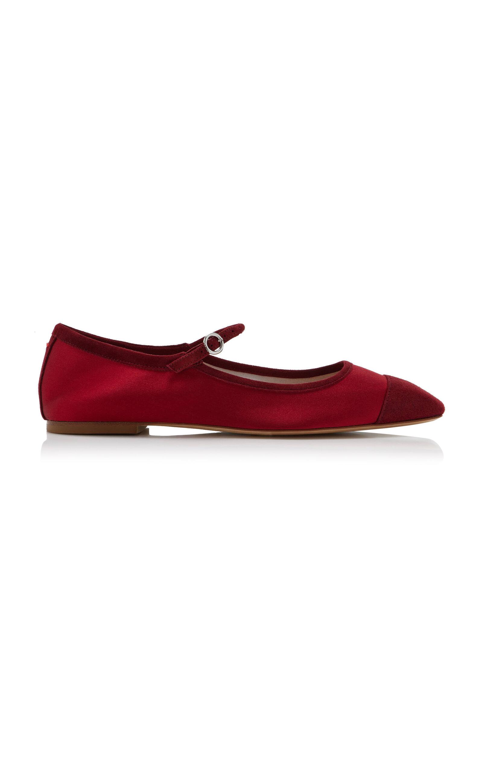 Aeyde Uma Satin Mary-Jane Flats - Moda Operandi by AEYDE