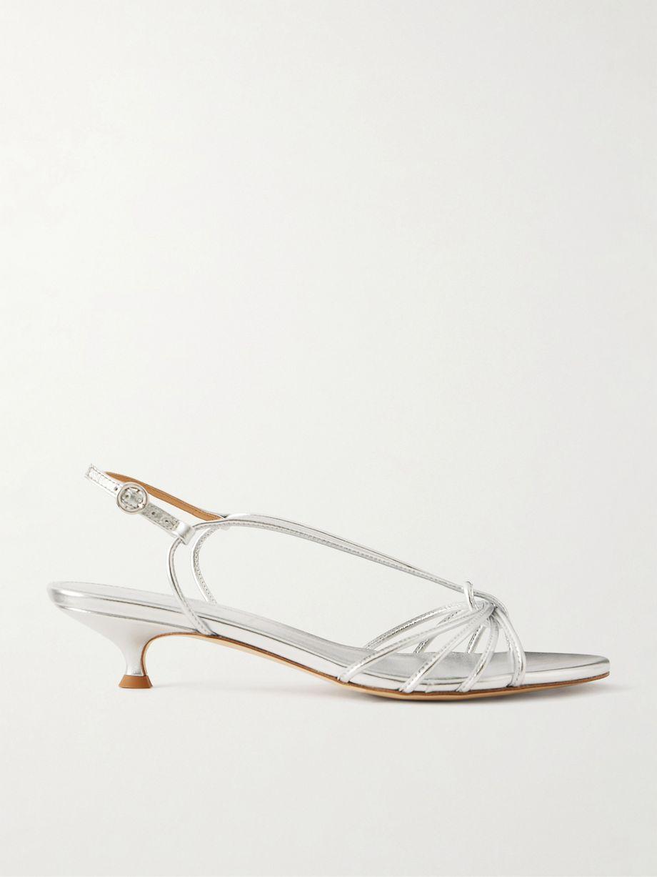 Amara metallic leather sandals by AEYDE