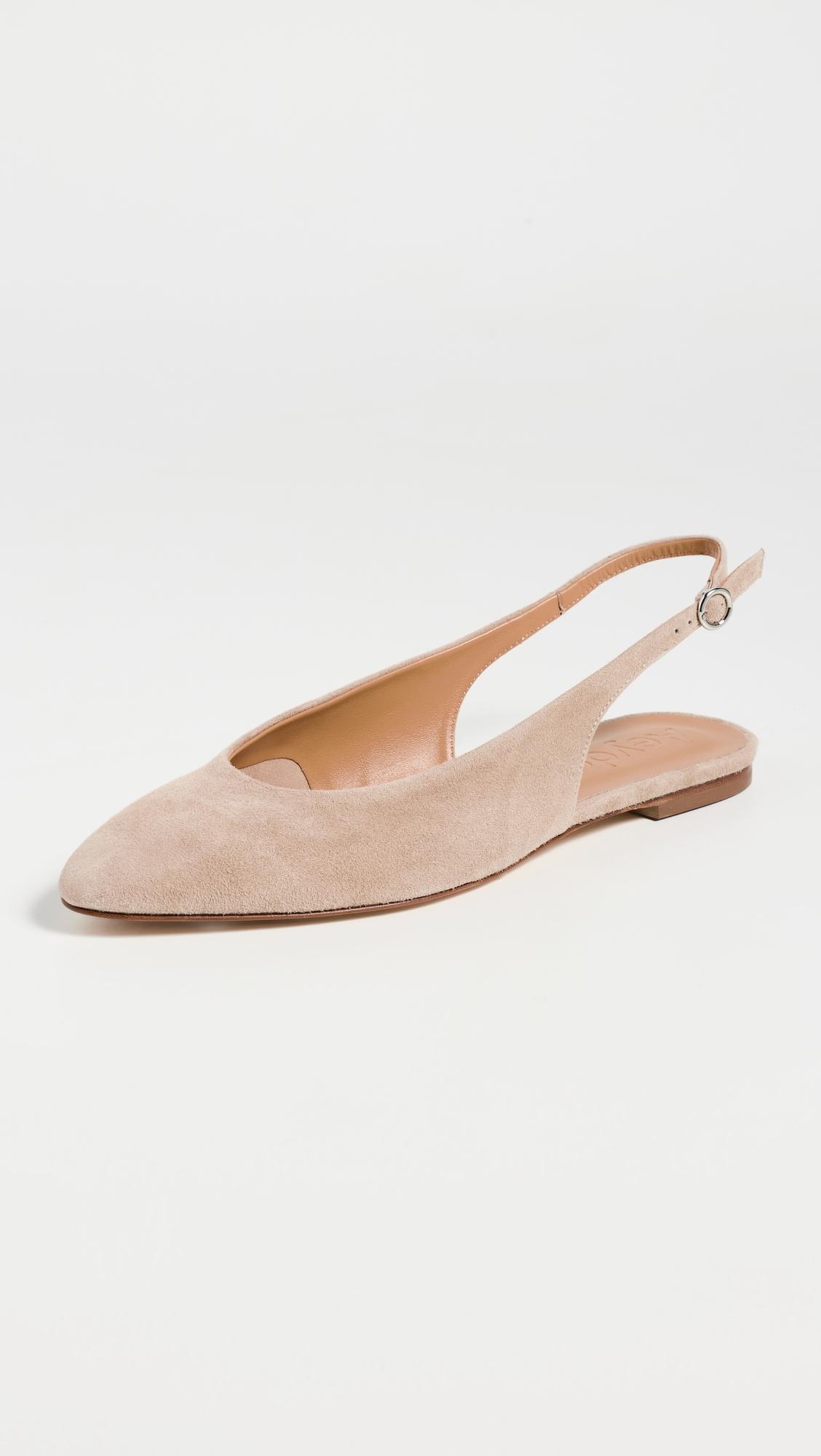Amelia Kid Suede Leather Sand Flats by AEYDE