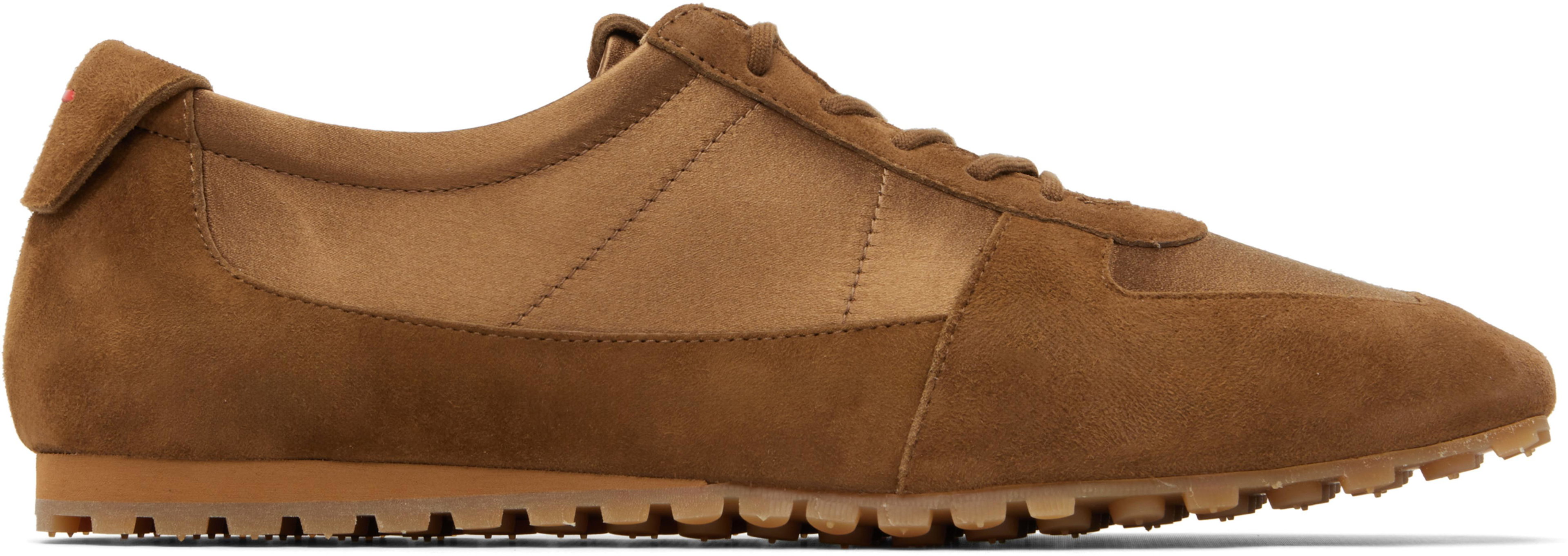 Brown Uma Slim Sneakers by AEYDE