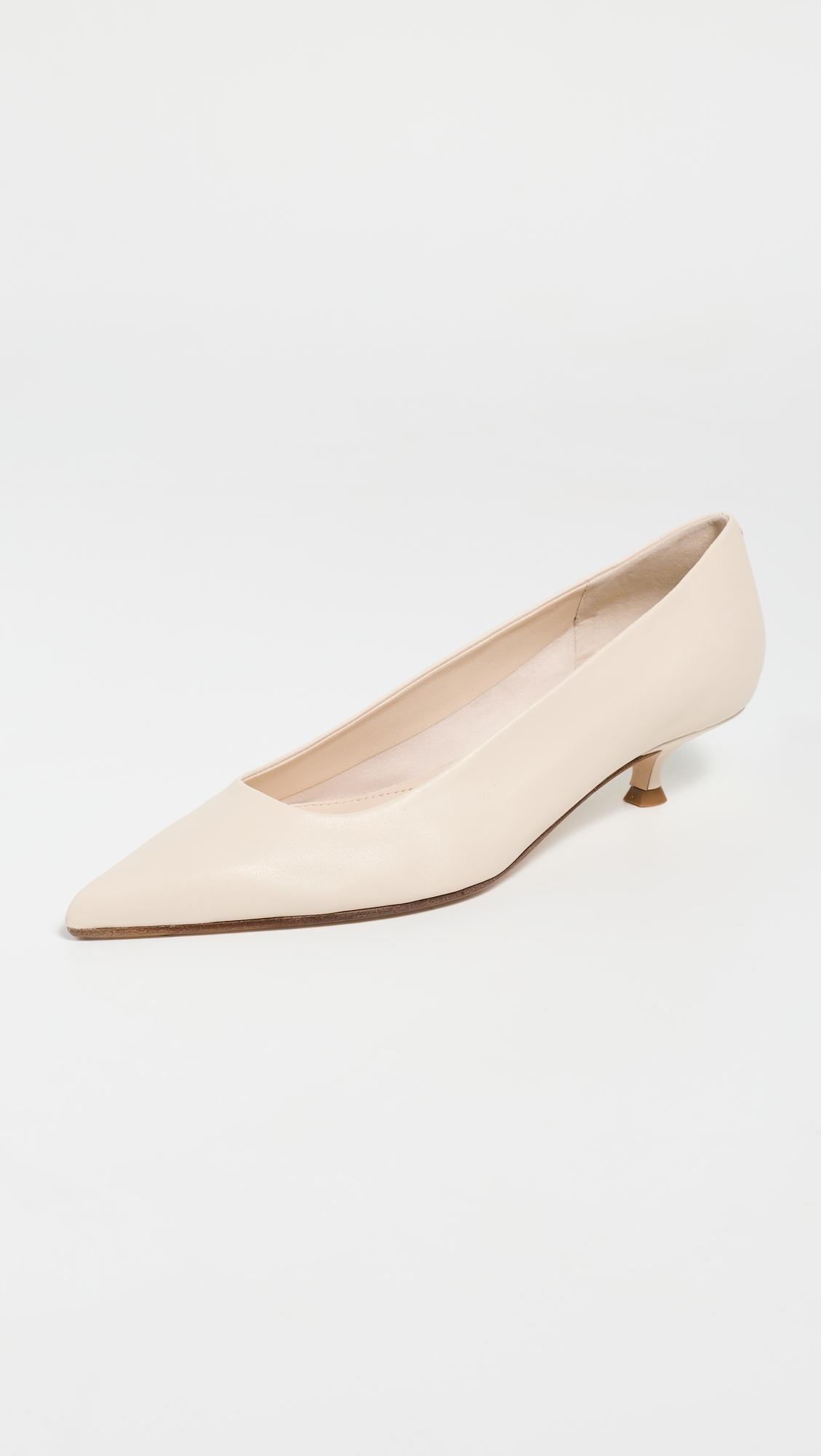 Cari Nappa Leather Creamy Heels by AEYDE