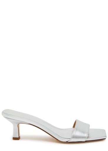 Gilly 55 metallic nappa sandals by AEYDE