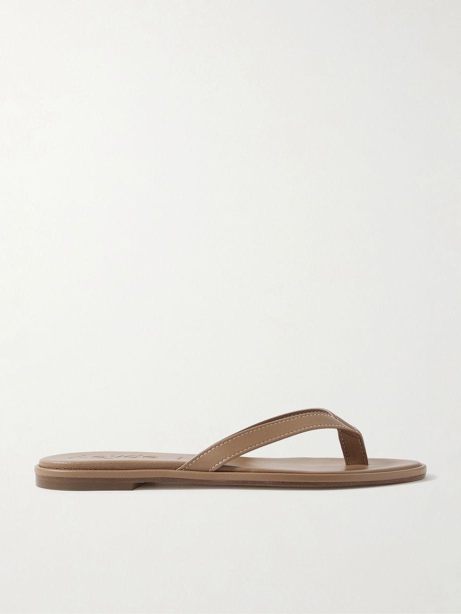 Melody leather flip flops by AEYDE