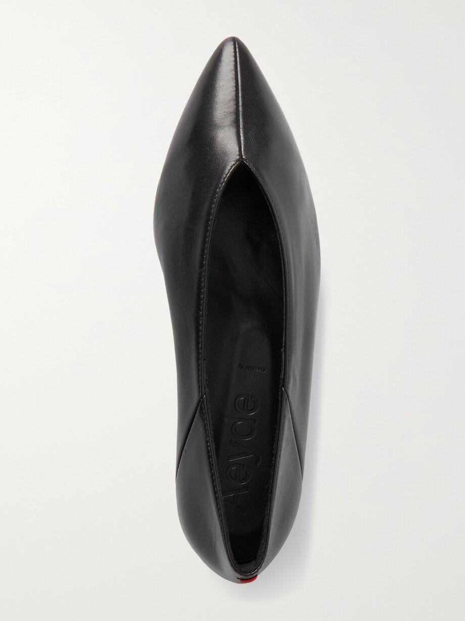 Moa leather point-toe flats by AEYDE