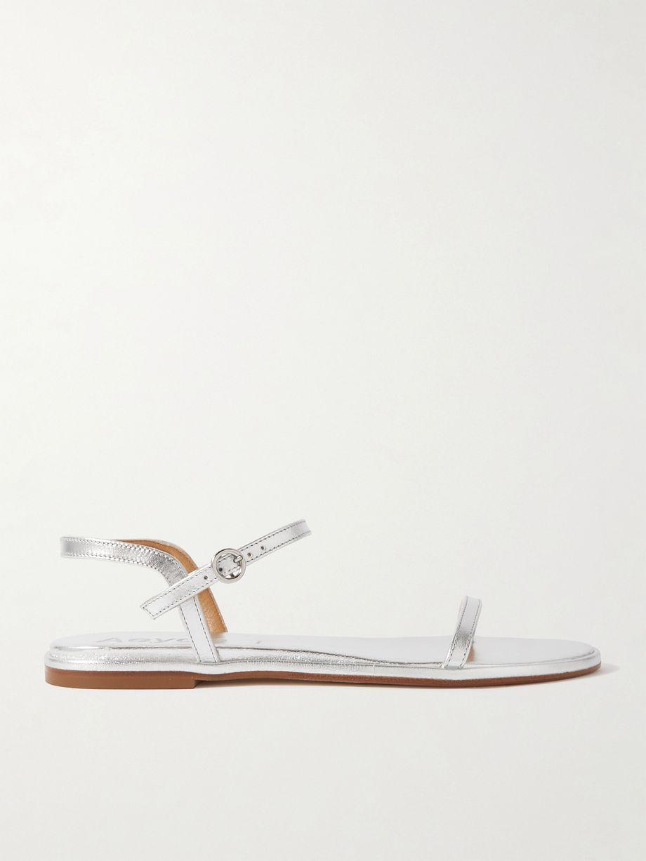 Nettie metallic leather sandals by AEYDE