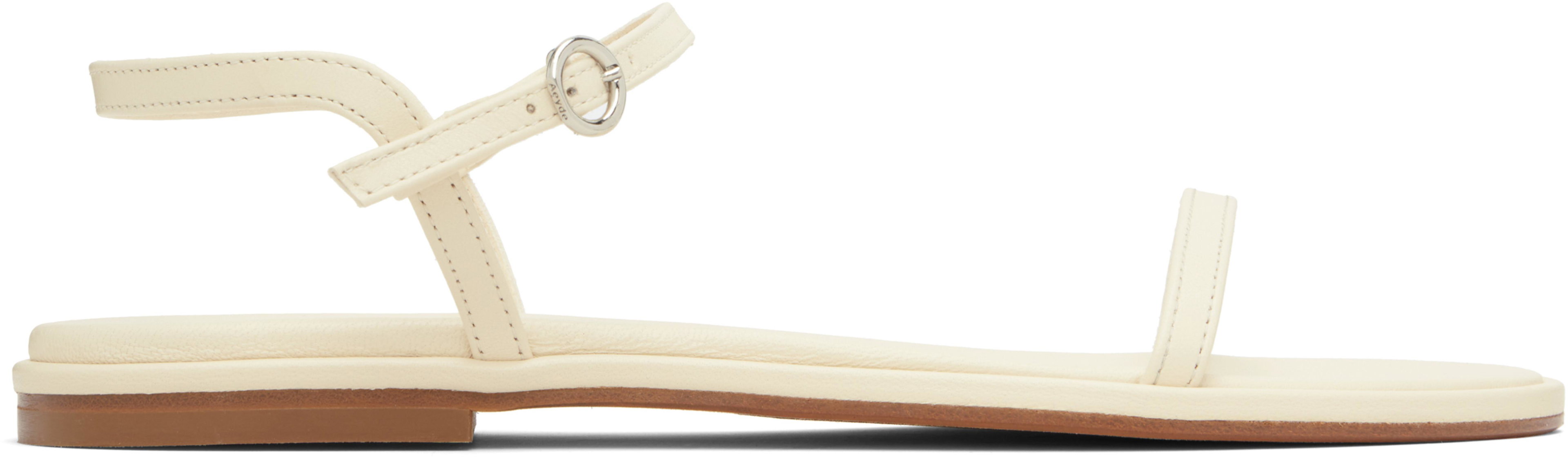 Off-White Nettie Leather Sandals by AEYDE