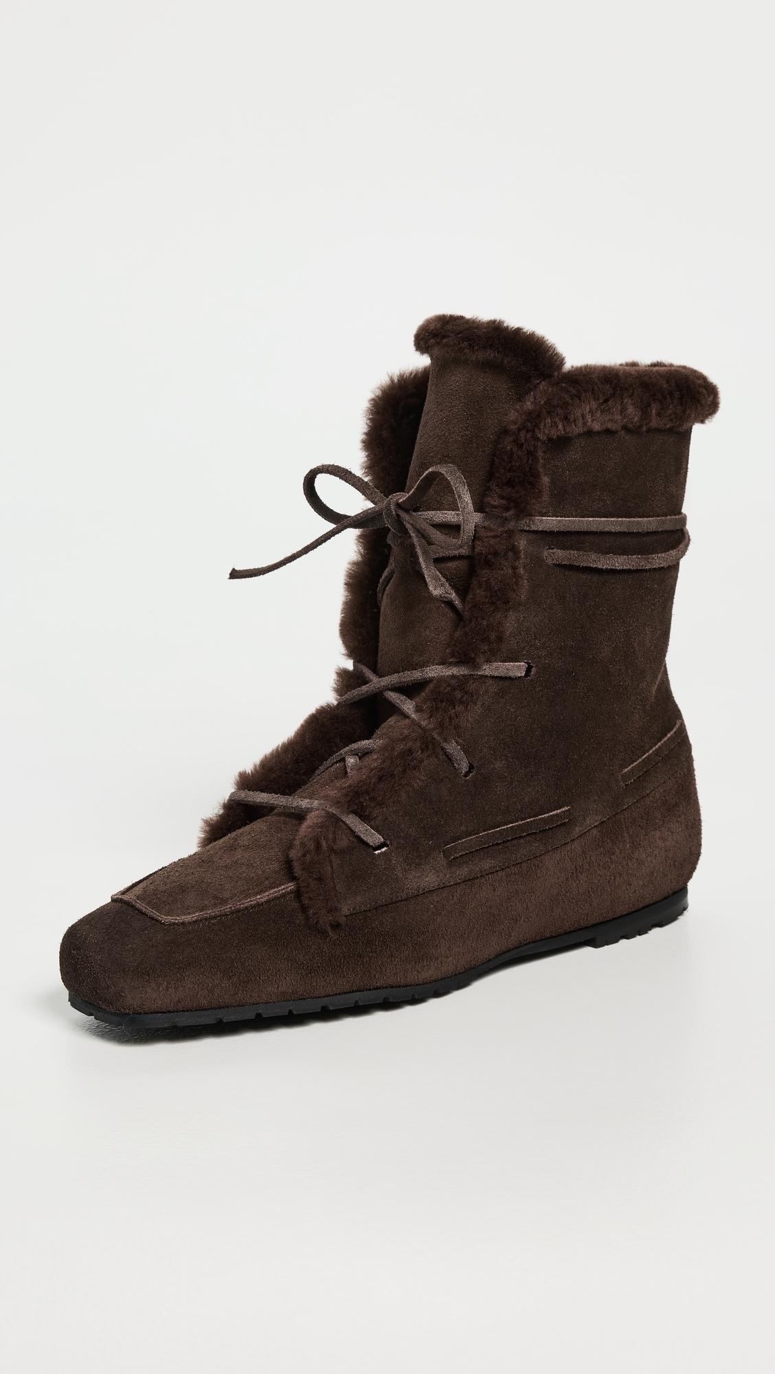 Paul Suede Shearling Boots by AEYDE