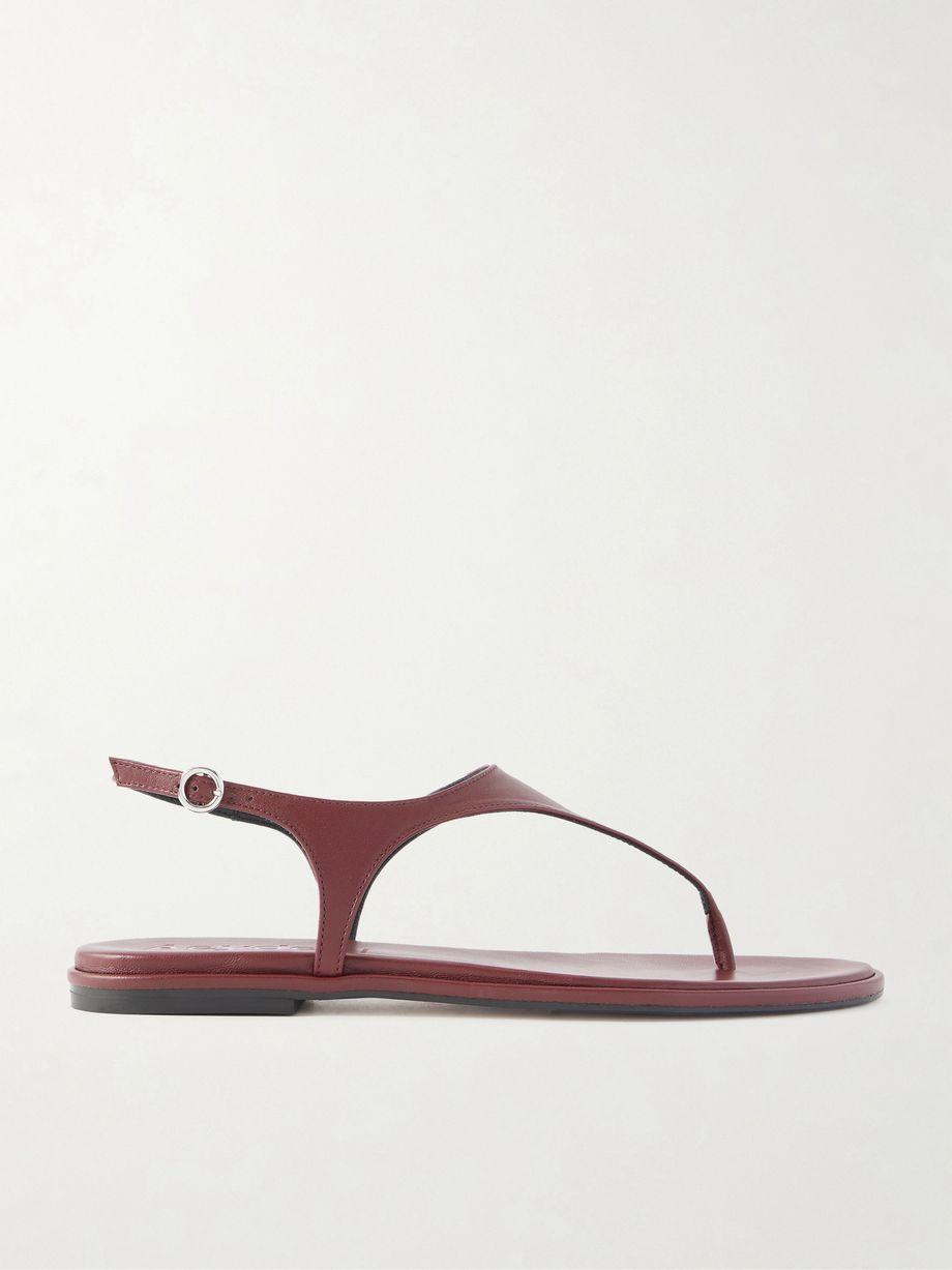 Raine leather flat sandals by AEYDE
