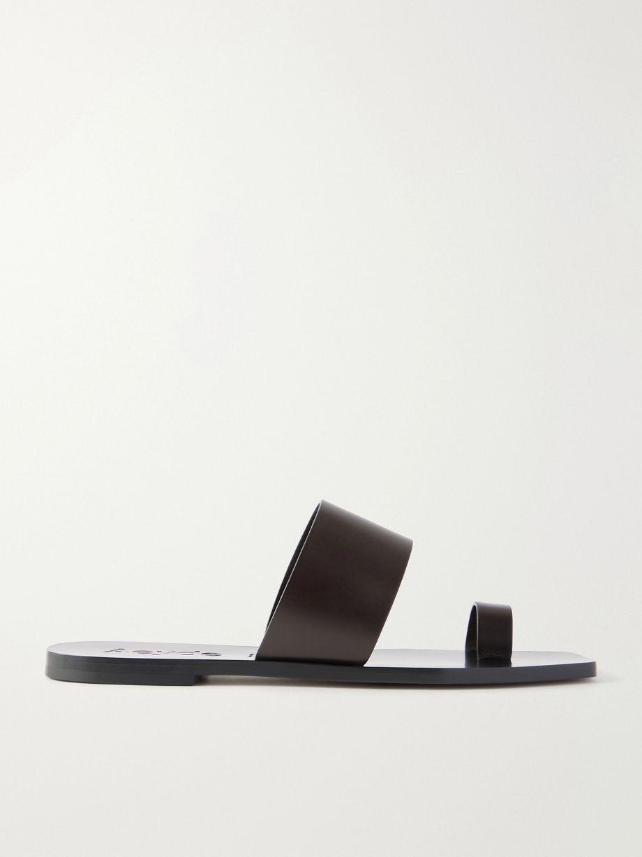 Sibel leather flat sandals by AEYDE