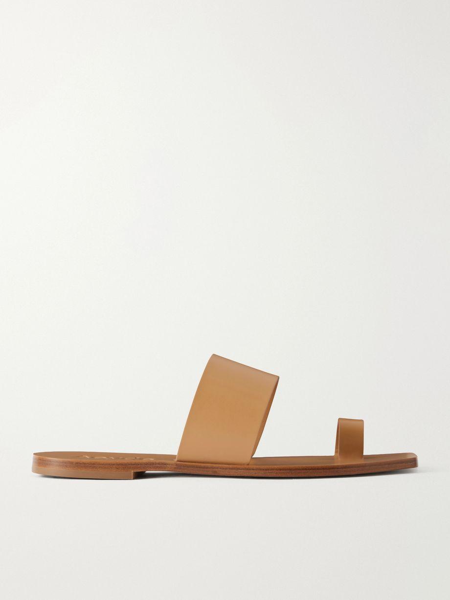 Sibel leather flat sandals by AEYDE