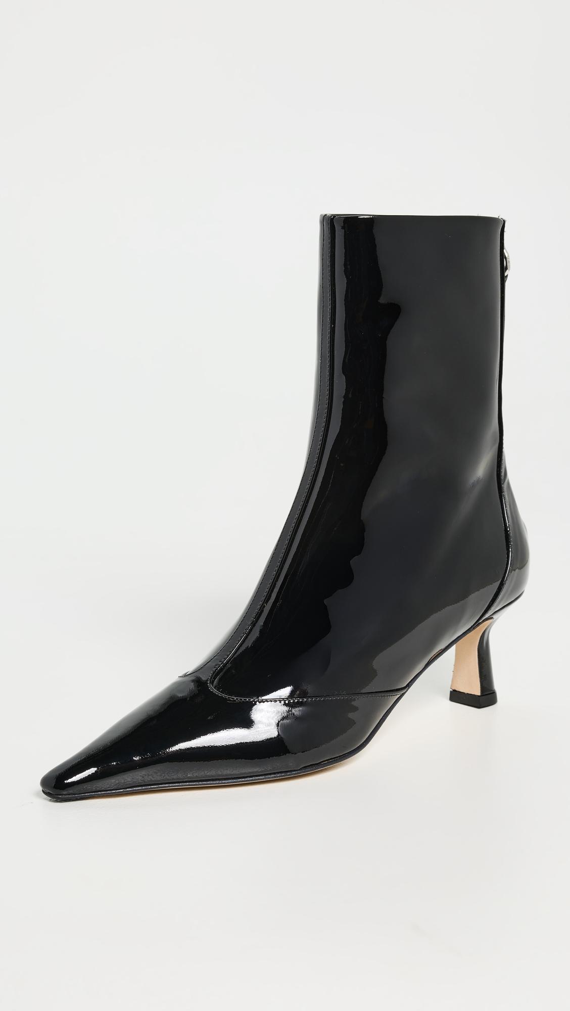 Sila Patent Calf Leather Booties by AEYDE