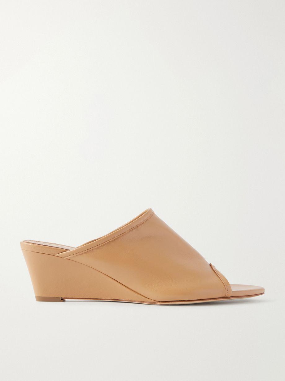 Suzanne leather-trimmed mesh sandals by AEYDE