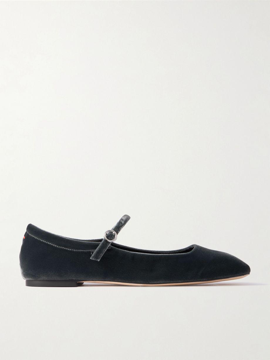 Uma velvet Mary Jane ballet flats by AEYDE