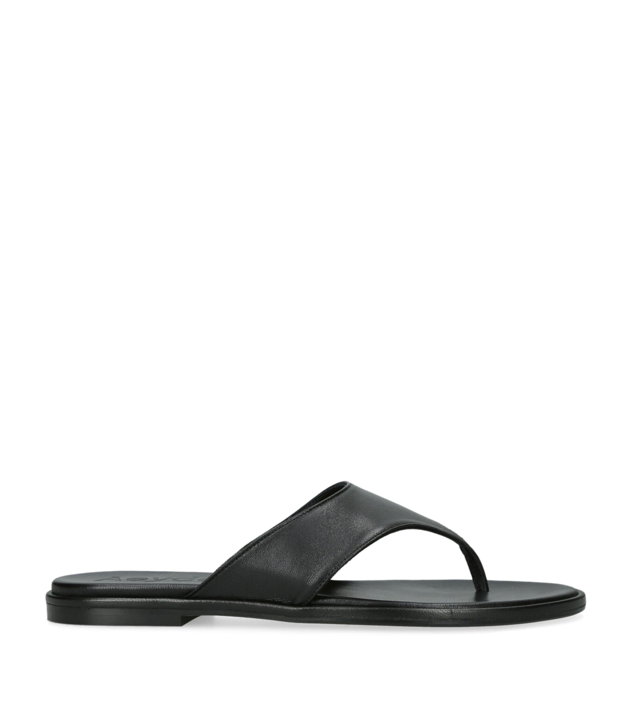 aeyde Leather Amaya Flip Flops by AEYDE