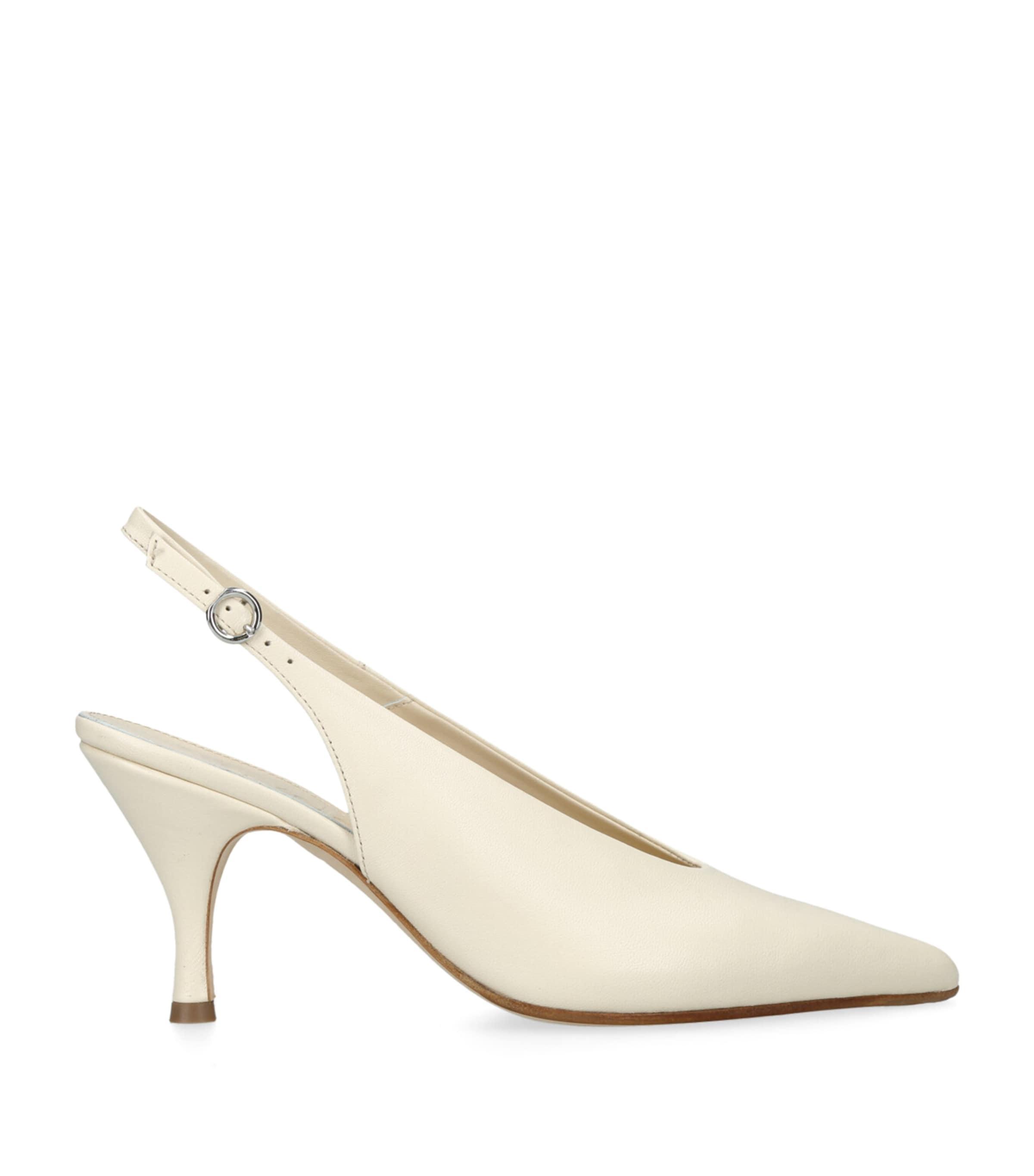 aeyde Leather Carla Slingback Pumps 75 by AEYDE
