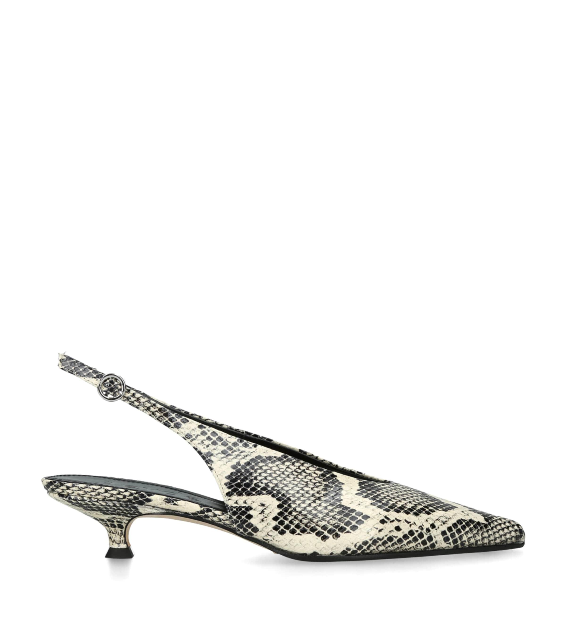 aeyde Snakeskin-Effect Camila Slingback Pumps 35 by AEYDE